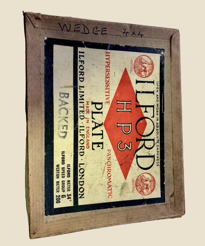 Vintage Ilford HP3 Glass Plates Exposed With A 4" Step Wedge