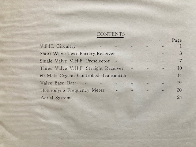 1947 Eddystone Short Wave Manual No.6