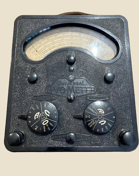 1940s Universal Avometer Model 7 With Tan Leather Transit Case