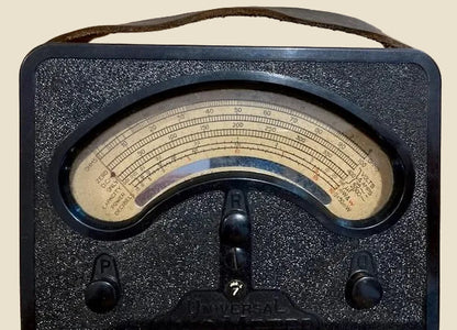 1940s Universal Avometer Model 7 With Tan Leather Transit Case