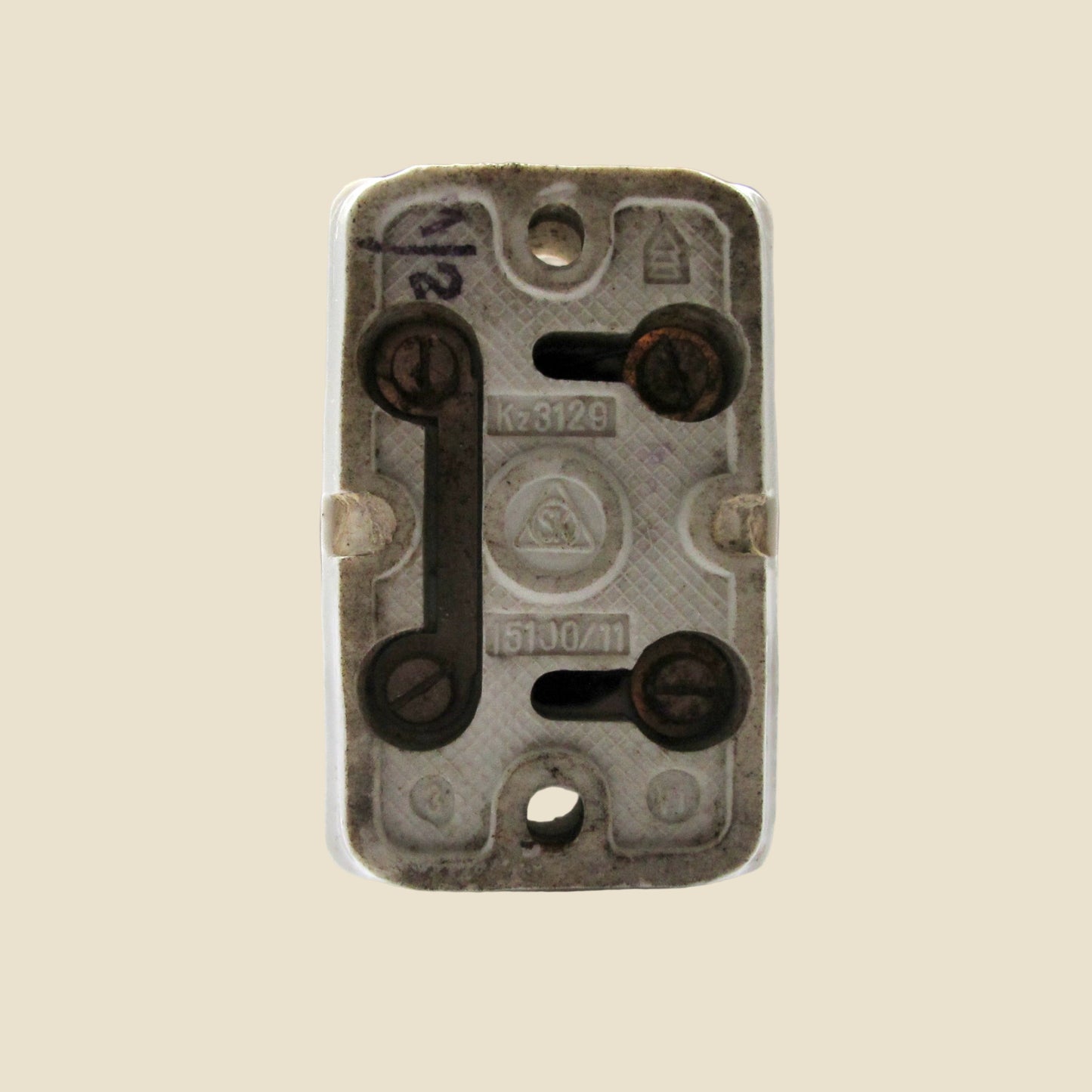 Vintage Stotz Kz3129 Ceramic Electrical Switch / Circuit Breaker