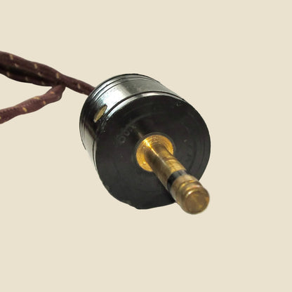 WW2 DLR No.5 Headphones SG Brown ITBA5 With Jack Plug & Canvas Strap