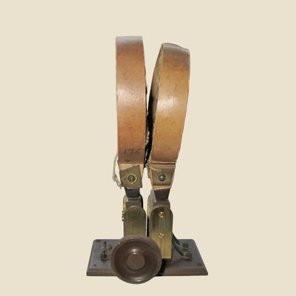 Vintage Pair Of Basket Weave Low Loss Inductance Coils And Brass Bi-Coil Holders For 1920s TRF Set Tuning