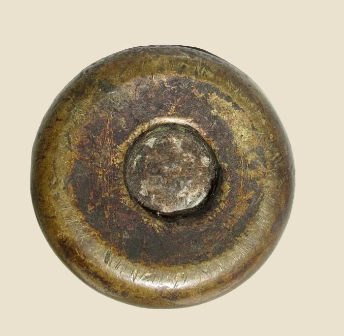 Vintage 8oz Brass Imperial Scale Bell Weight