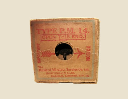 1920s Mullard PM14 Tetrode Radio Valve In Its Original Box