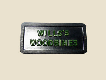 Vintage Set of 28 Wills's Woodbine Dominoes Empire Size In A White Tin Box