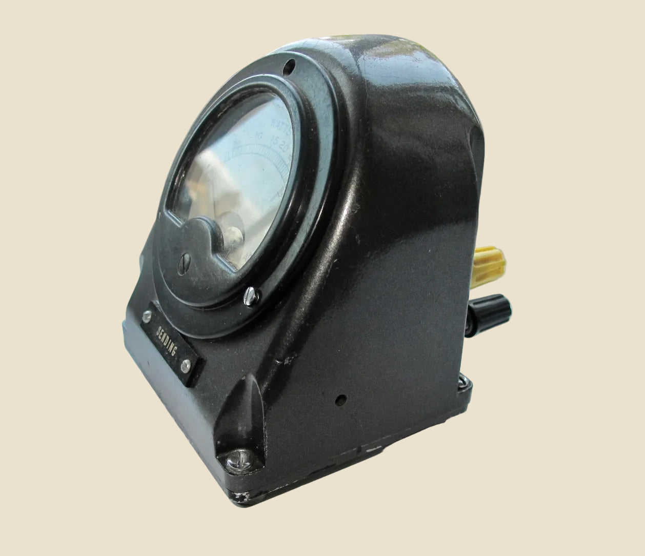 Vintage Analogue Watt Test Meter In a Case Used in RF Radio Transmission Sending