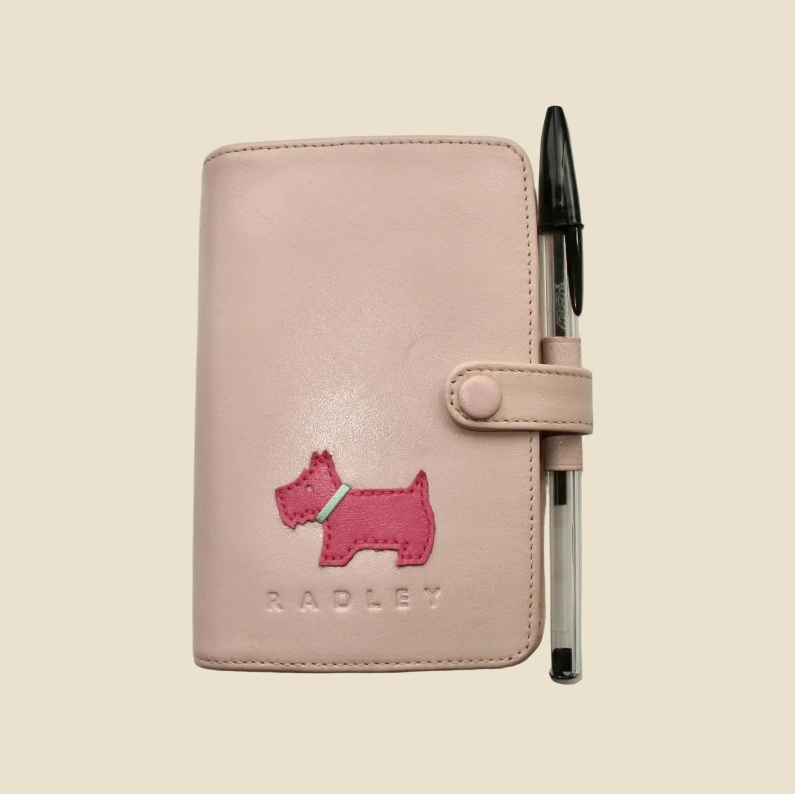 Vintage Pink Radley Filofax Mini Style A7 5 Ring Personal Organiser