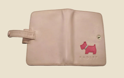 Vintage Pink Radley Filofax Mini Style A7 5 Ring Personal Organiser