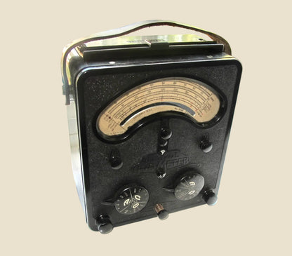 1940s Universal Avometer Model 7 With Tan Leather Transit Case