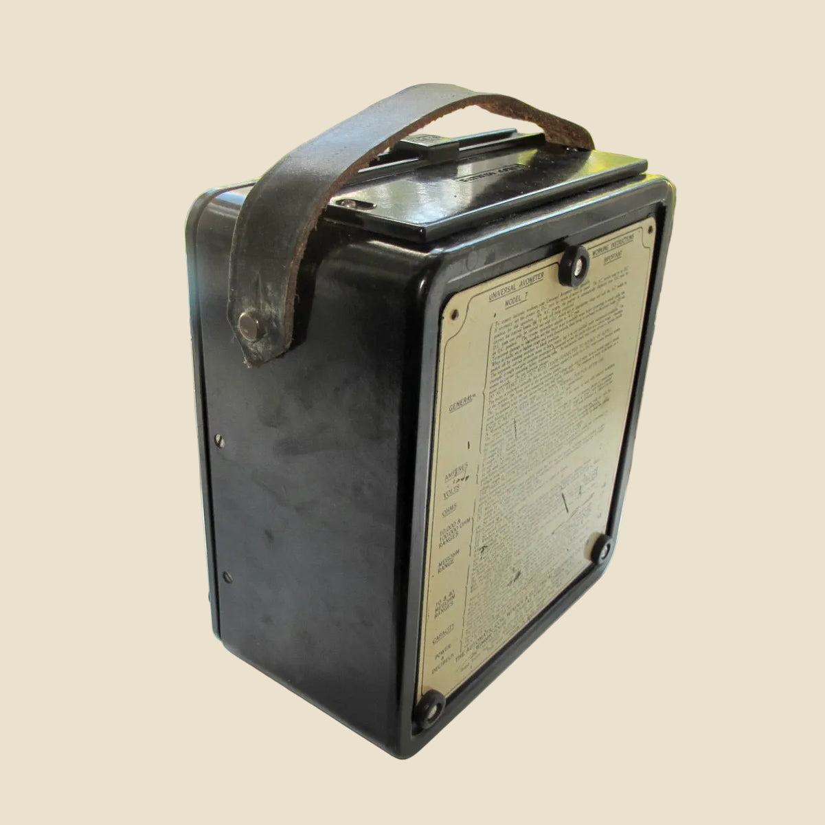 1940s Universal Avometer Model 7 With Tan Leather Transit Case