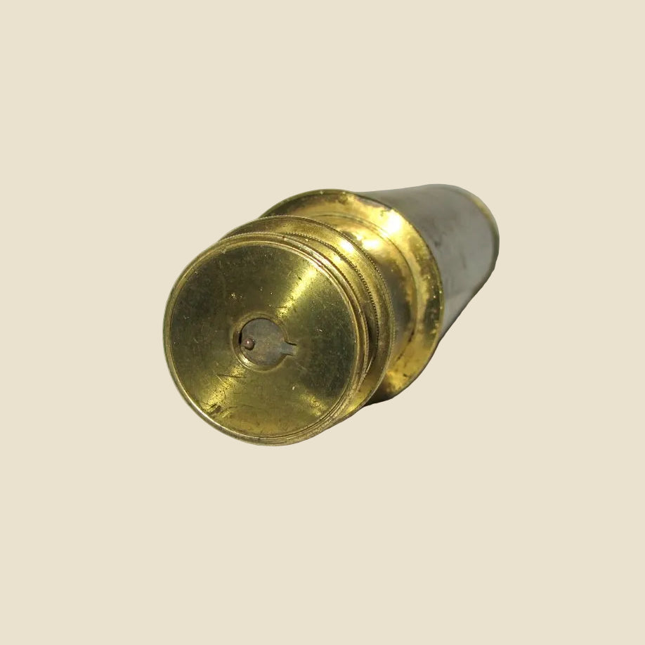 Antique Brass and Leather Three Draw Telescope Made By T Underhill In 1848