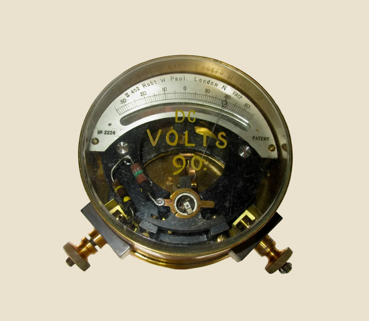WW1 1917 Unipivot Brass Galvanometer No.452 MK II By Robert W Paul