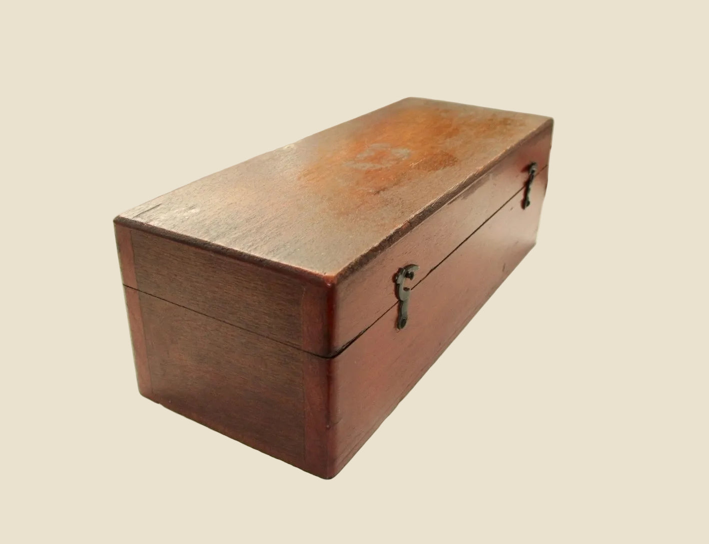 Antique Portable Brass Drum Microscope In a Wood Case