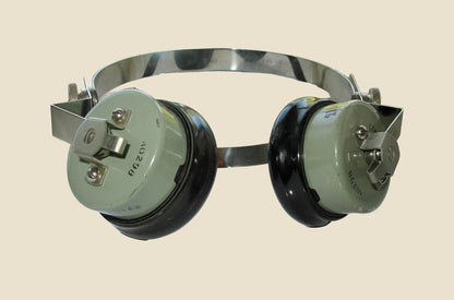 Pair Of WW2 WAAF Headphones For Microphone Assembly Type 1 10A/14728