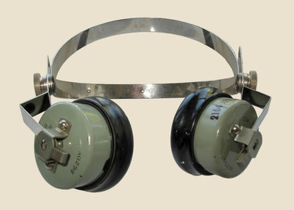 Pair Of WW2 WAAF Headphones For Microphone Assembly Type 1 10A/14728