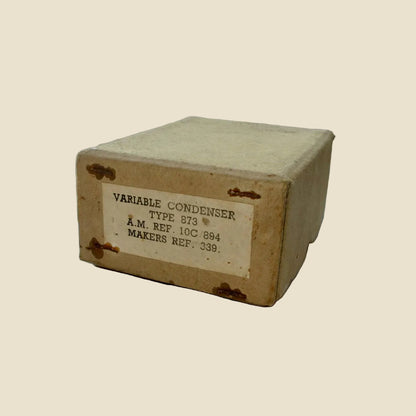 WW2 Air Ministry Boxed Eddystone Reference 339 Split Stator Condenser AM 10C/894