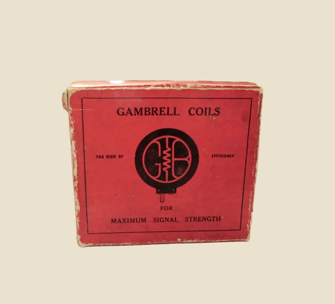 Vintage Pair Of Gambrell / Basketweave Coils Efficiency Inductance D