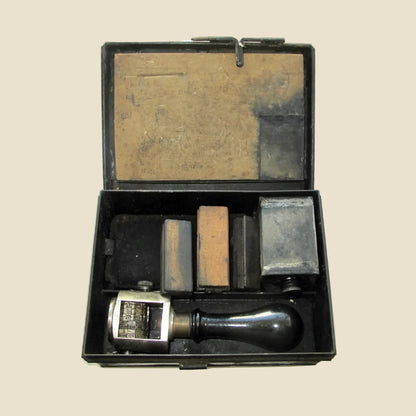 WW2 Boxed Army Signal Ink Dating Stamp And Ink Pad MkII
