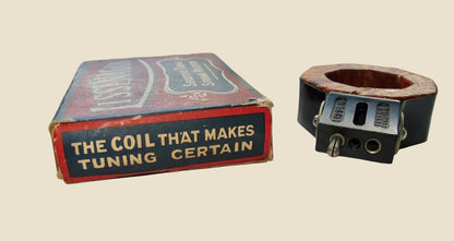 Boxed Lissenagon 150 Standard Basketweave Coil For 1920s TRF Radio