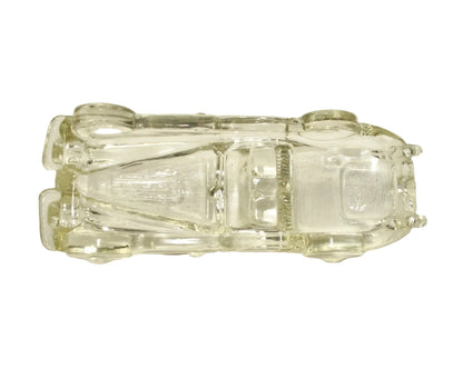 Vintage Cast Glass Jaguar XK120 OTS Car Desk Paperweight