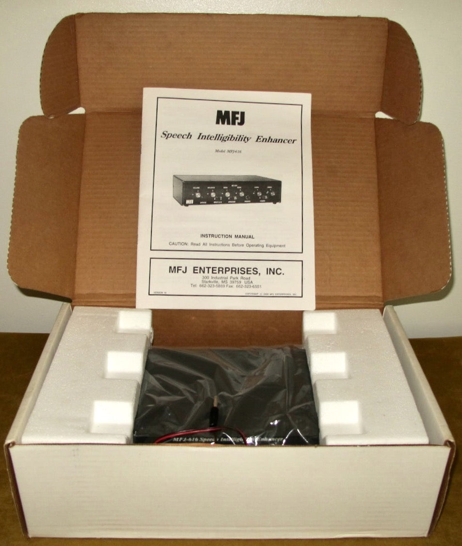 MFJ-616 Speech Intelligibility Enhancer In Its Original Box With Instructions