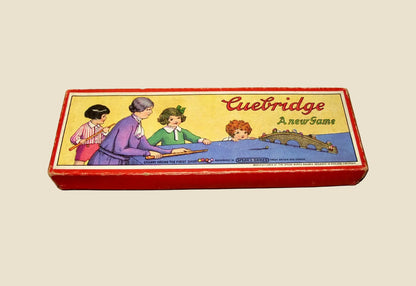 1920s Boxed Cuebridge By Spear's Games. A Novel Bridge And Cue Children's Game