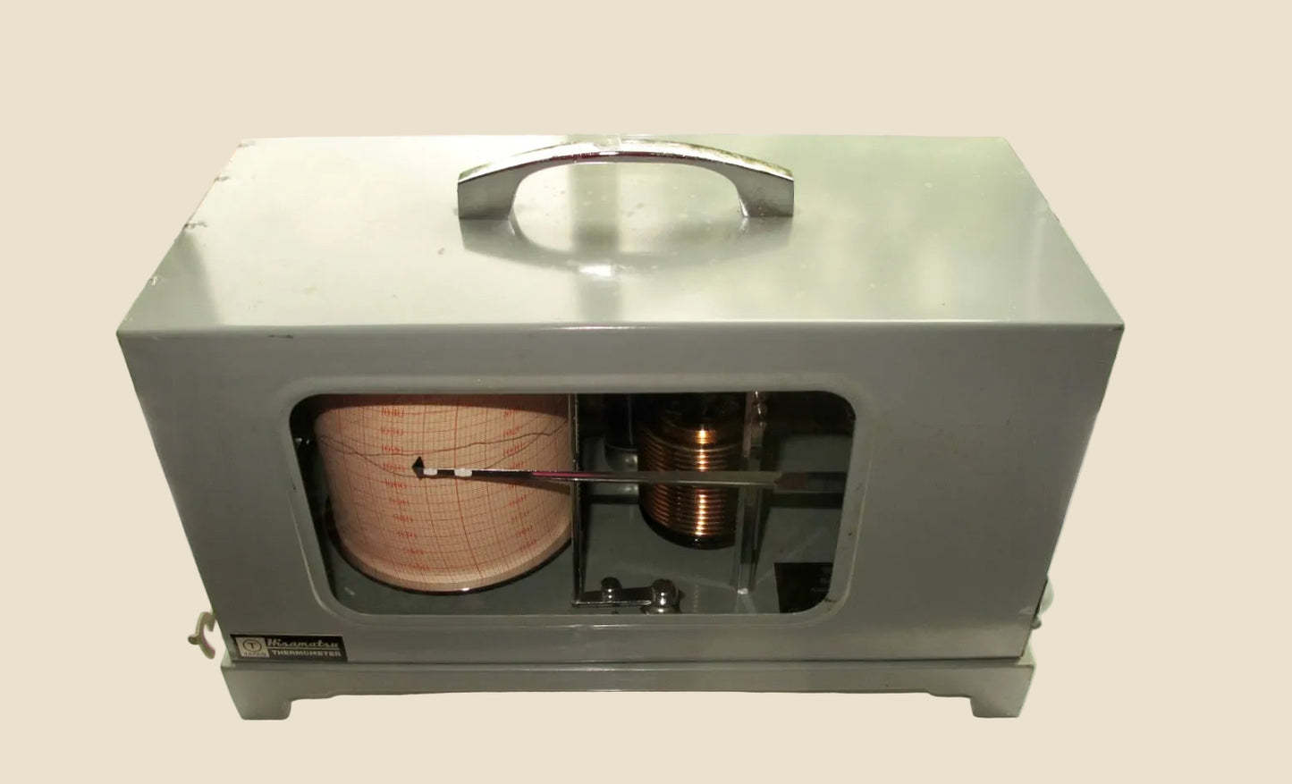 Vintage Hisamatsu TN-6 Barograph With Chart Paper