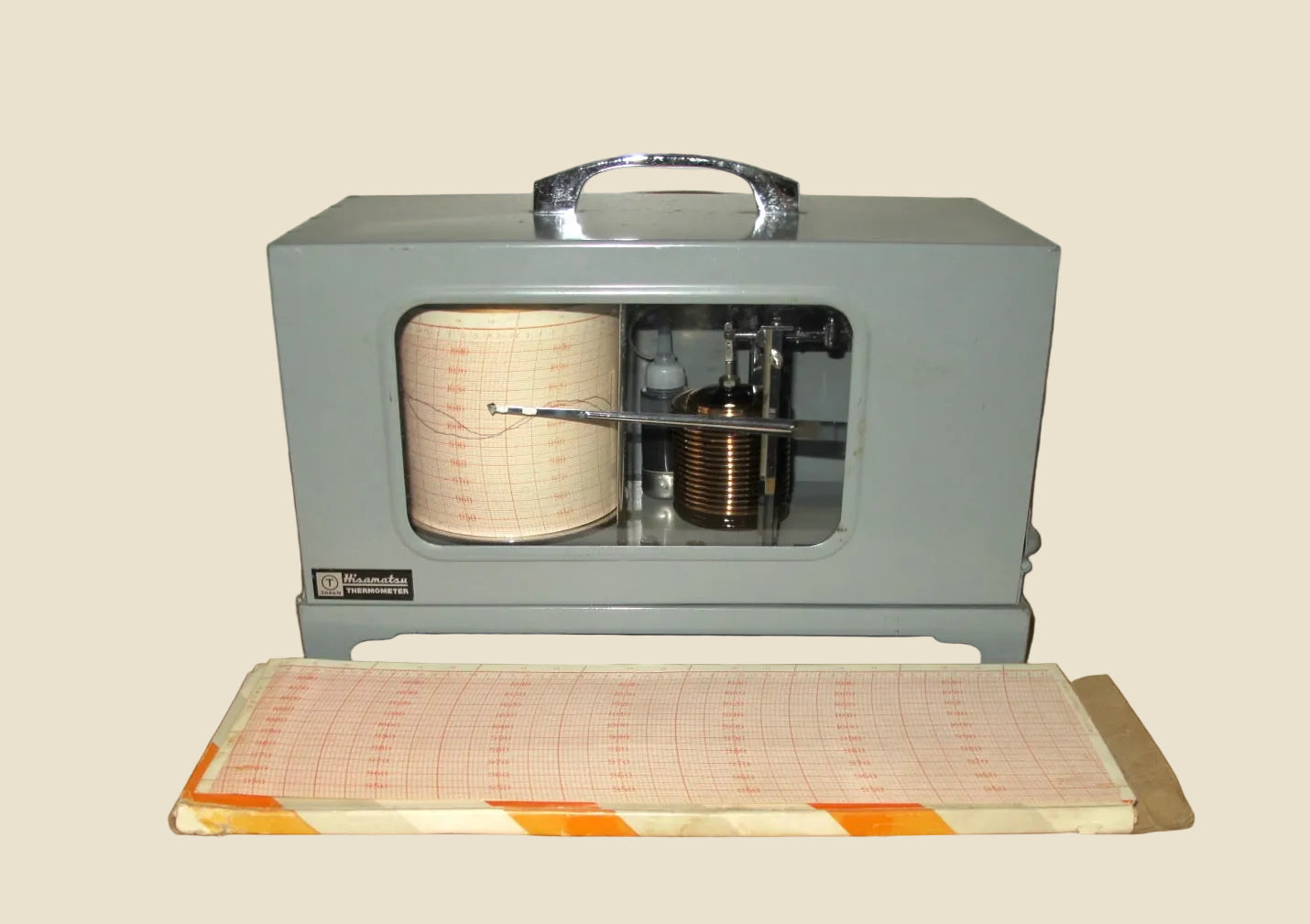 Vintage Hisamatsu TN-6 Barograph With Chart Paper
