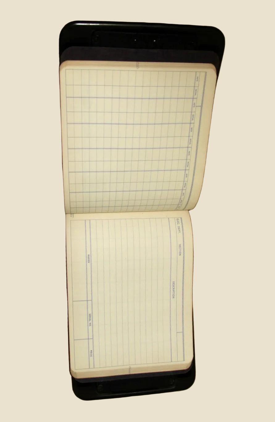 1961 Kalamazoo UK S Loose Leaf Paper Binder With Black Bakelite Hard Back Cover