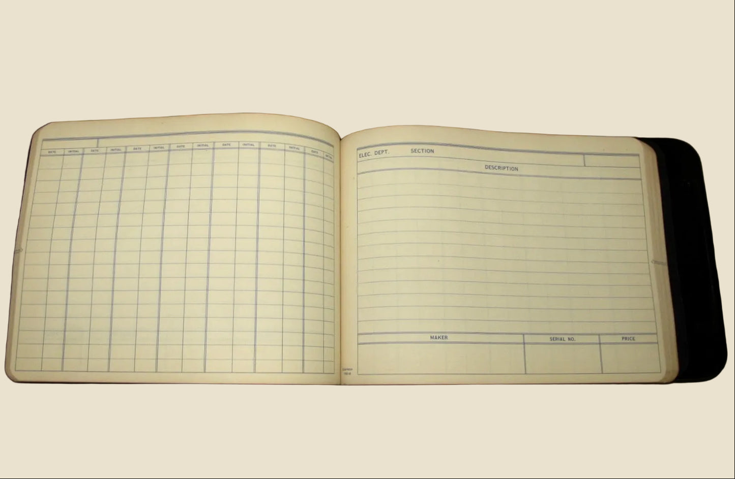 1961 Kalamazoo UK S Loose Leaf Paper Binder With Black Bakelite Hard Back Cover