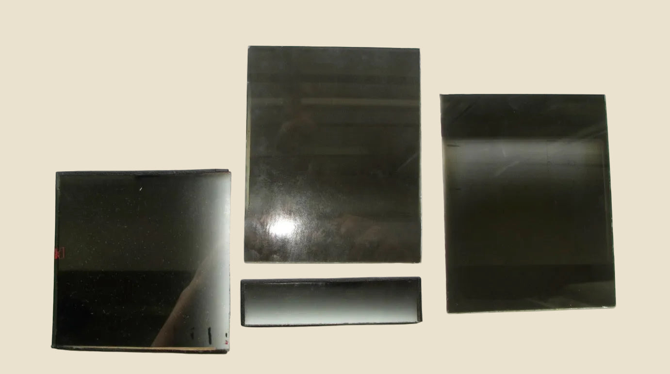 Vintage Ilford HP3 Glass Plates Exposed With A 4" Step Wedge