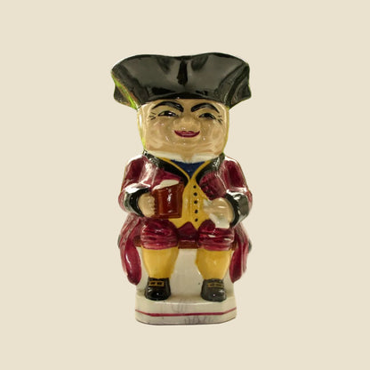 Vintage Devonmoor Art Pottery Toby Jug With Red Coat / Trousers