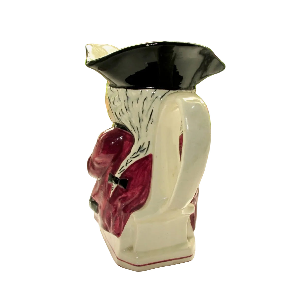 Vintage Devonmoor Art Pottery Toby Jug With Red Coat / Trousers