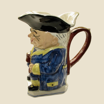 Vintage Devonmoor Art Pottery Toby Jug With Blue Coat / Trousers