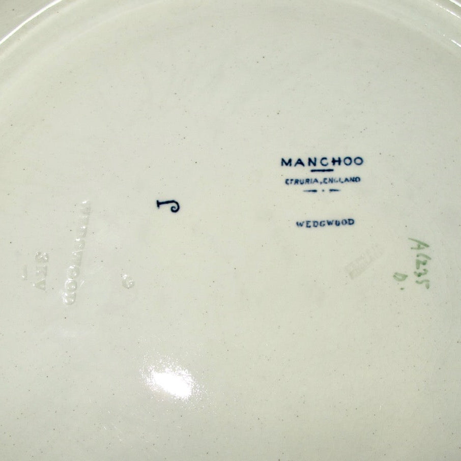 Vintage 1920s Wedgwood Manchoo Ceramic 12 Inch Charger