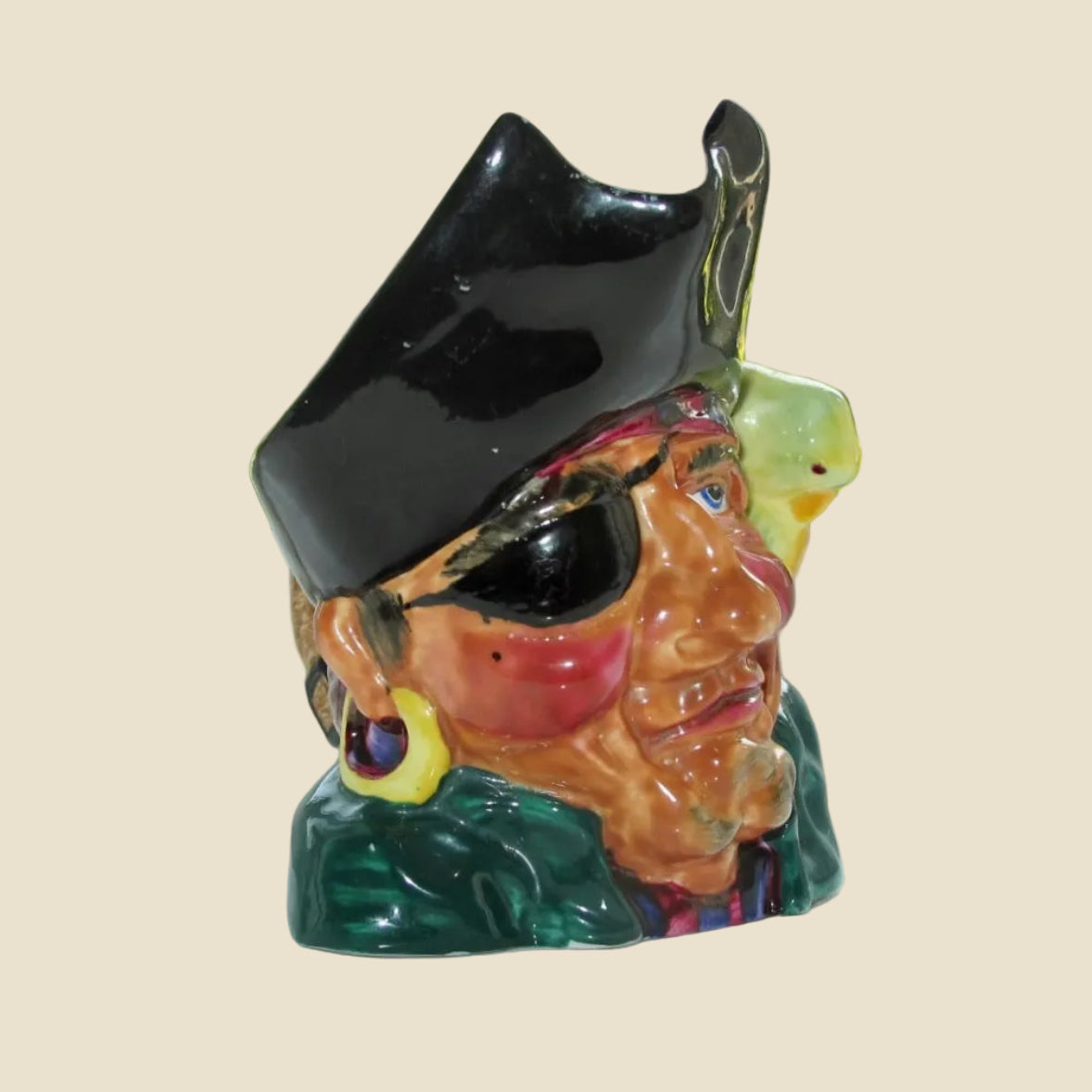 Vintage Thorley China Captain Flint Character / Toby Jug