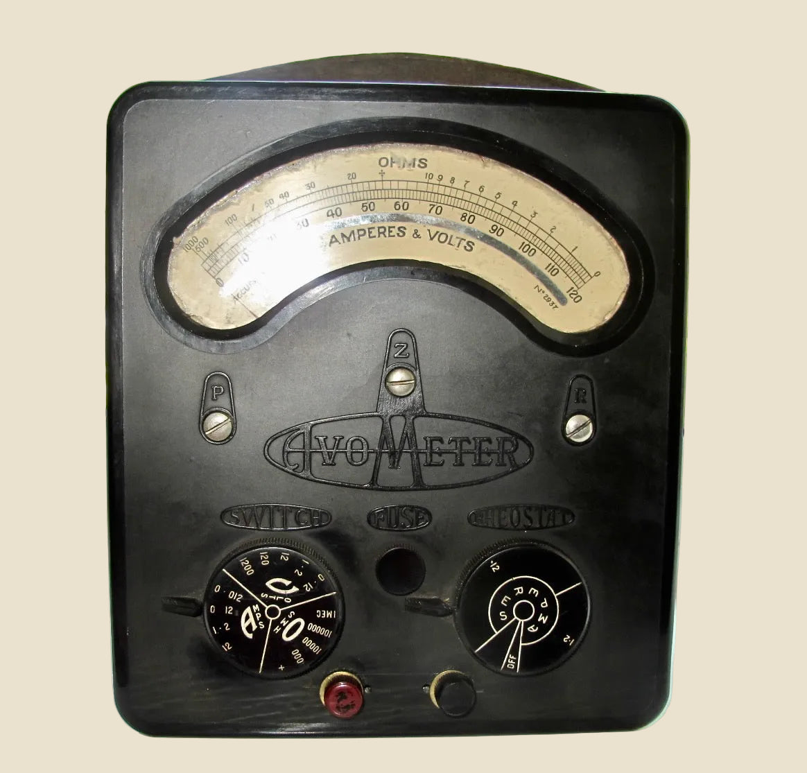 1930s Universal Avometer Model 2 13 Range With Tan Leather Transit Case