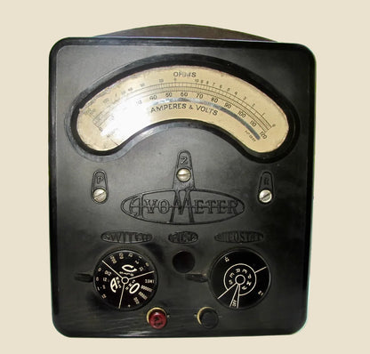 1930s Universal Avometer Model 2 13 Range With Tan Leather Transit Case