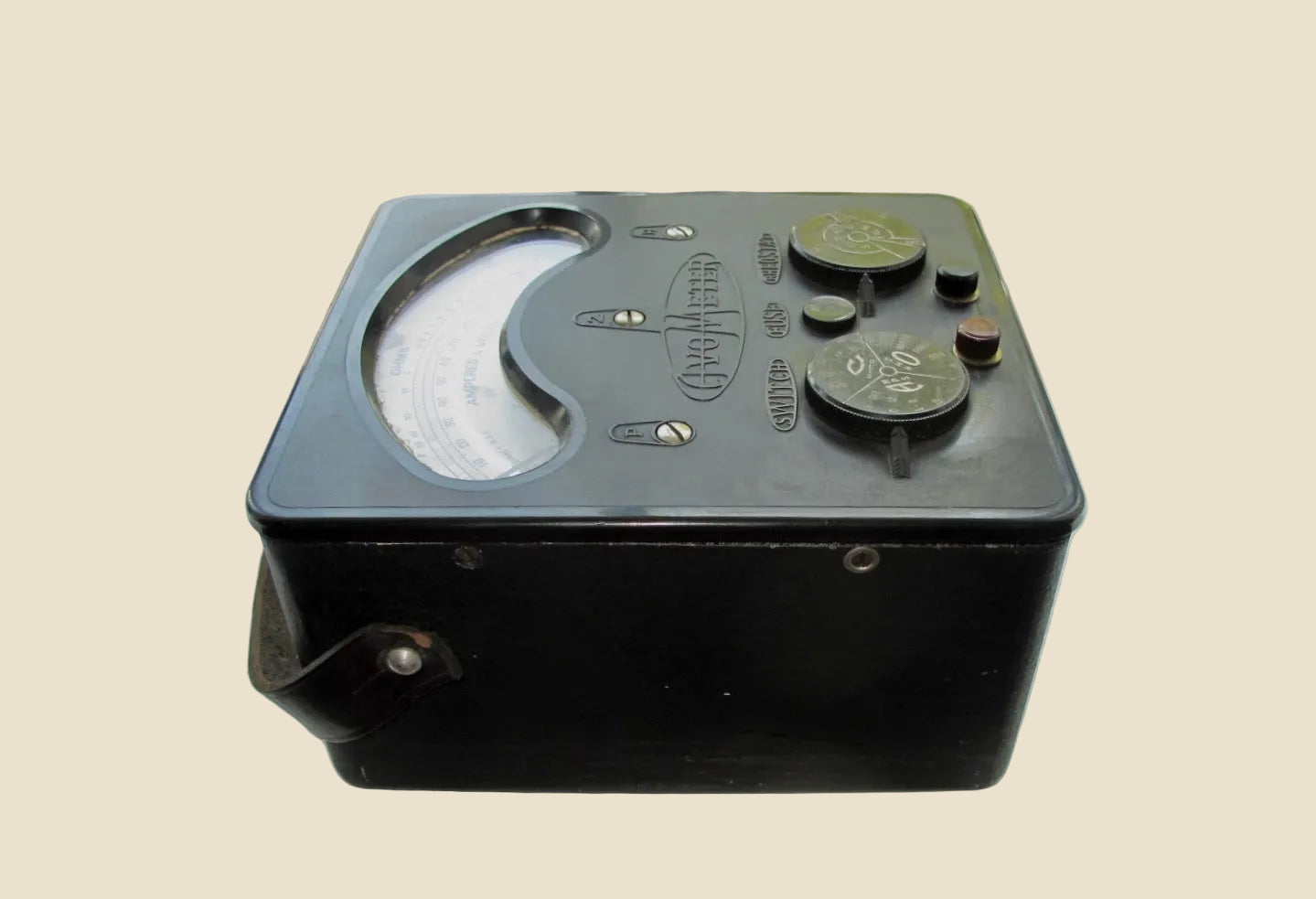 1930s Universal Avometer Model 2 13 Range With Tan Leather Transit Case