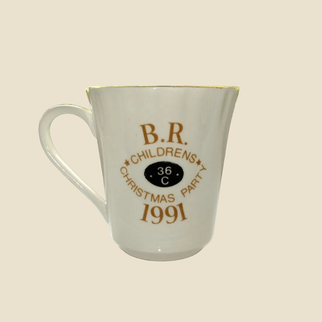 1991 British Rail Shed 36C Children's Christmas Party Mug By Queensway Fine Bone China