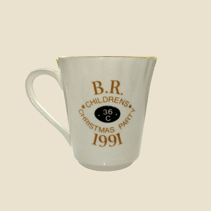 1991 British Rail Shed 36C Children's Christmas Party Mug By Queensway Fine Bone China