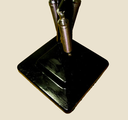 Vintage Anglepoise 1227 1960s Black Desk Lamp With Black Flex