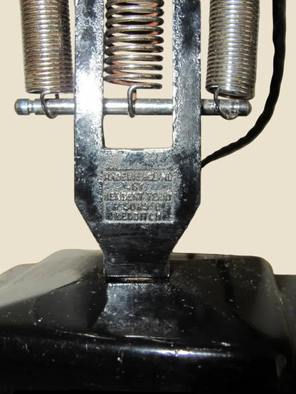 Vintage Anglepoise 1227 1960s Black Desk Lamp With Black Flex