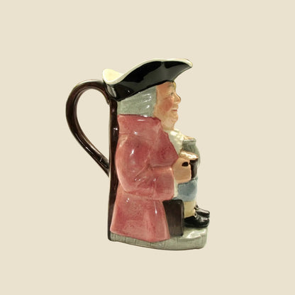 Vintage Kelsboro Ware Toby Jug With Pink Coat And Blue Trousers