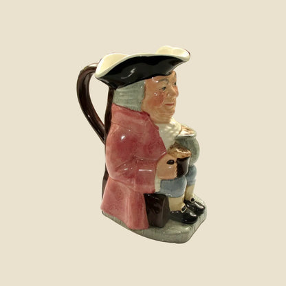 Vintage Kelsboro Ware Toby Jug With Pink Coat And Blue Trousers