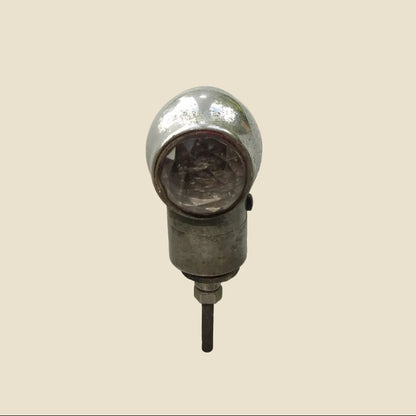 Antique Bicycle / Motorcycle Reflector With Two Glass Jewel Cut Lenses