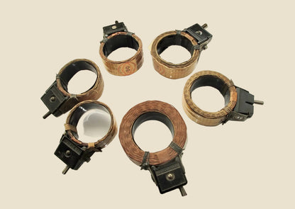 Set Of Six Igranic Honeycomb Duolateral Coils. TRF Coils From The 1930s