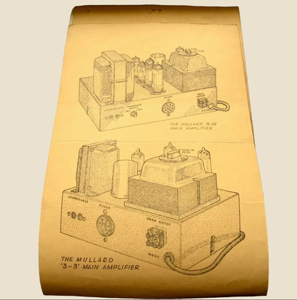Stern's Mullard 2 Valve Pre-Amplifier Control Unit MkII Assembly Data