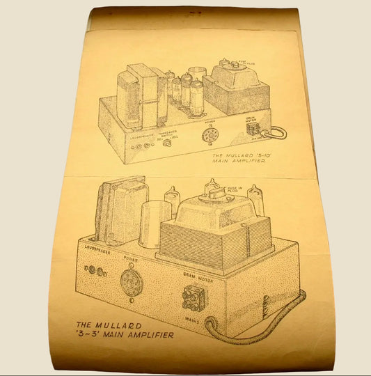 Stern's Mullard 2 Valve Pre-Amplifier Control Unit MkII Assembly Data